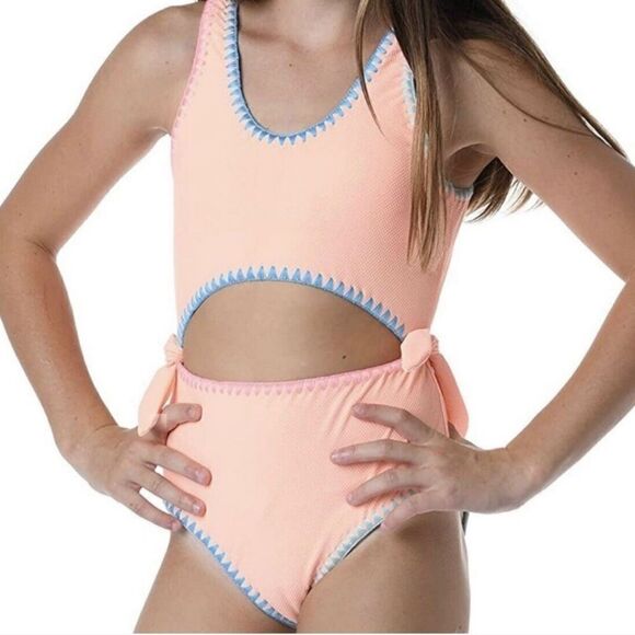 Hobie Kids One Piece Bathing Suit Size 10 - Picture 1 of 16